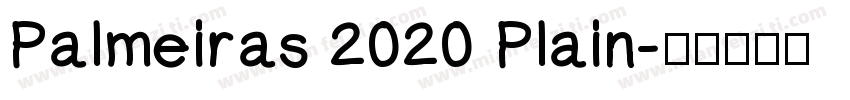 Palmeiras 2020 Plain字体转换